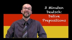 Dative Prepositions: 3 Minuten Deutsch #29 - Deutsch lernen Instructional Video