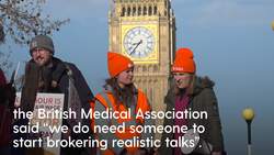 Junior doctors’ strike enters second day as BMA turns to Acas News Clip