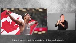 ASL | Andre De Grasse, Maude Charron announced as Team Canada flag-bearers | Paris 2024 News Clip