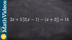 How to solve a multi step equation with multiple parenthesis and brackets Instructional Video