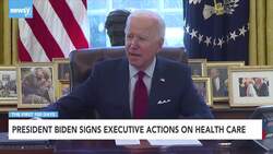 President Biden Signs Executive Actions On Health Care News Clip