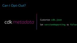 AWS Cloud Development Kit - From Beginner to Professional - Opt-Out from CDK Metadata Version Reporting Instructional Video