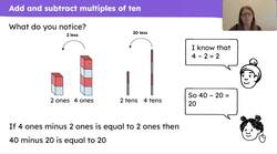 Add and subtract multiples of ten Instructional Video