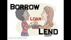 English Vocabulary Lesson: BORROW, LEND & LOAN Instructional Video