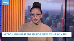 Astronauts Prepare International Space Station For New Solar Panels News Clip