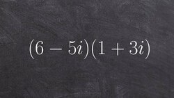 Tutorial - How do we multiply complex numbers ex 15, (6 - 5i)(1 + 3i) Instructional Video