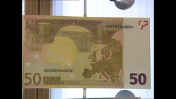 Euro information board ahead of Euro currency launch News Clip