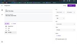 How to Schedule Assignments in Google Classroom Instructional Video