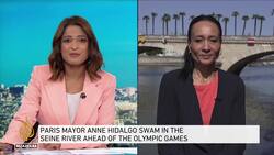Olympic Games in Paris: Mayor Anne Hidalgo swam in the Seine River News Clip