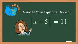 How to Solve an Absolute Value Equation Instructional Video