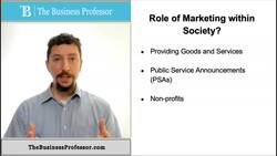Role of Marketing in Society Instructional Video