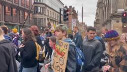 Activists stage climate strike in Glasgow a year on from Cop26 News Clip