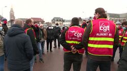 CLEAN : Aeronautic sector workers in northern France join nationwide call for job protection News Clip
