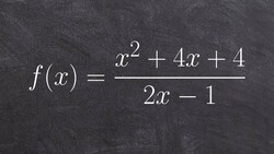 Graph a rational function with vertical and oblique asymptotes Instructional Video