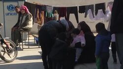 CLEAN : Syrians displaced by Turkish offensive find shelter in Hasakeh schools News Clip