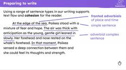 Writing the resolution of 'Whale Rider' Instructional Video