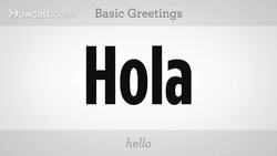 How to Combine Vowels & Basic Greetings in Spanish Instructional Video