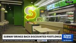 Subway brings back discounted Footlongs News Clip
