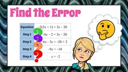 Find the Error | Algebra 1 | A-REI.A.1 🖤💙 Instructional Video