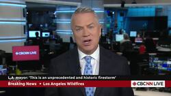 At least 5 dead as tens of thousands flee raging wildfires in Los Angeles area News Clip