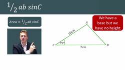 Using the Sine Rule to Calculate the Area of Triangles and Quadrilaterals Instructional Video