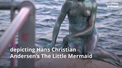 From the Iraq war to Russia invasion of Ukraine: Little Mermaid statue gets political graffiti again News Clip