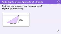 Area of a triangle Instructional Video