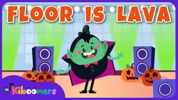 Halloween Floor is Lava - THE KIBOOMERS Preschool Songs - Freeze Dance Instructional Video