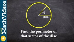 How to find the perimeter of a sector using arc length formula Instructional Video