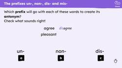 Spelling words with the prefixes meaning not Instructional Video