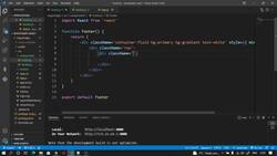 Mega Web Development Bootcamp with React Bootstrap 5, Redux, and REST API - Designing Footer Section Heading - Part 2 Instructional Video