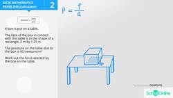 Calculating the Force Exerted by an Object on a Table Instructional Video