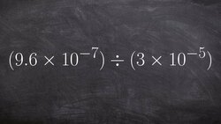 Learn how to divide two numbers in scientific notation Instructional Video