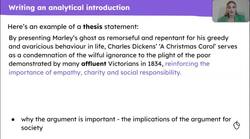 'A Christmas Carol': writing about Stave 1 Instructional Video