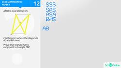 GCSE Secondary Maths Age 13-17 - Geometry & Measures: Congruent - Explained Instructional Video