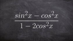 Simplify a rational trigonometric expression Instructional Video