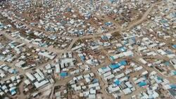 Idlib refugee camp aerials News Clip