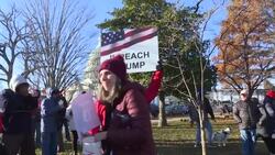 CLEAN : On Capitol Hill protesters clamor for Trump impeachment News Clip