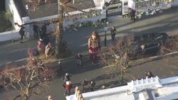 Little Amal Pupet at Ukraine Embassy - sanctions against Russia including Chelsea Football Club owner Roman Abramovich News Clip