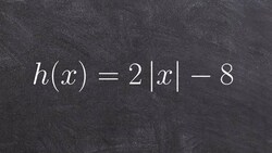 Graphing an absolute value equation with a vertical shift Instructional Video