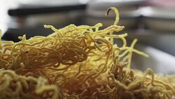 close up noodles pile Stock Footage
