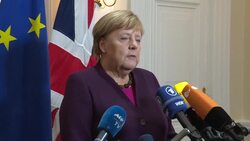 CLEAN : Merkel relatively optimistic after Syria meet in London News Clip