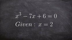 Given a Zero Determine the Remaining Zeros of a Polynomial Instructional Video
