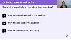 Character, setting and plot in 'The Planet in a Pickle Jar' Instructional Video