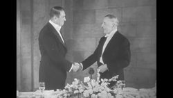 D. W. Griffith presents Victor McLaglen with best actor Oscar, 1936 News Clip