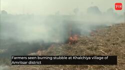 Delhi pollution scare: Farmers in Punjab burn stubble, say they have no other option News Clip