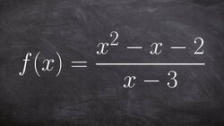 The Simple Way to Determine the Vertical and Slant Asymptotes Instructional Video