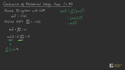 Conservation of Mechanical Energy Proof (1DoF) Instructional Video