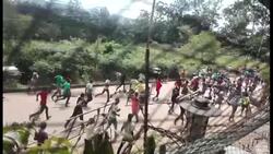 CLEAN : FILE: Protesters storm UN peacekeeping base in Beni DR Congo News Clip
