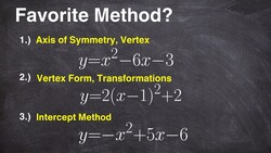 All the ways to Graph a Quadratic Instructional Video